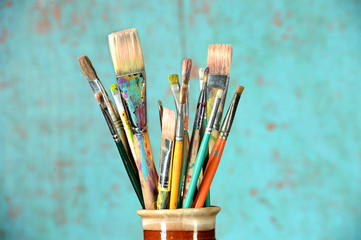 artist's paintbrushes