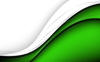 Wall Mural - Stylish abstract green background. Vector Illustration