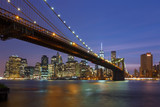 Fototapeta Miasto - New York and The Brooklyn Bridge
