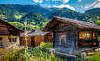 Village savoyard de Beaufort dans les Alpes françaises