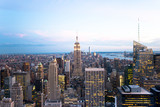 Fototapeta Nowy Jork - Sunset in Manhattan