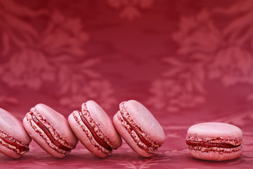 Wall Mural - Strawberry Macarons