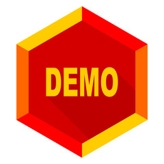 Poster - demo flat design modern icon