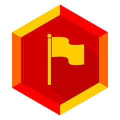 Aufkleber - flag flat design modern icon