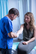© Photographee.eu - Doctor diagnosing young woman
