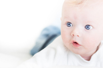 Baby with blue eyes