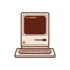The Classic Computer. a computer unit of the historic past and become the most powerful computer of its time.