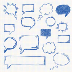 Sticker - compass checked school paper piad