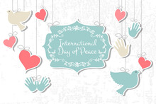 International Day Of Peace Vector Illustration.