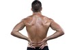 © WavebreakMediaMicro - Rear view of shirtless athlete with back pain