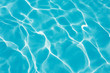 Blue water rippled texture in swimming pool