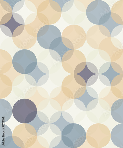 Naklejka dekoracyjna Vector modern seamless colorful geometry pattern circles , color abstract geometric background,wallpaper print, retro texture, hipster fashion design,
