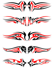 Poster - Setof Tribal Tattoos