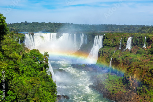 Fototapeta na szkło Iguazu Falls w Foz do Iguacu, Brazylia