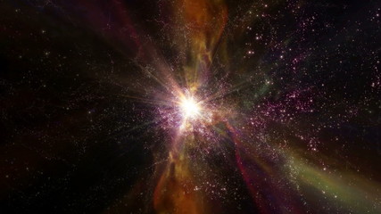 space 2015: traveling through star fields in deep space (loop).