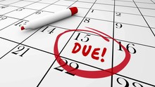 Due Day Date Circled Calendar Deadline Baby Taxes 