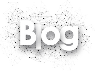 Wall Mural - Blog sign.