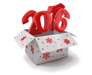 Poster - New year 2016 in box 