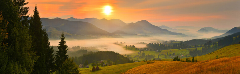 morning countryside