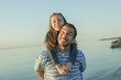 © Louis-Paul Photo - Father with is daughter at the sunset