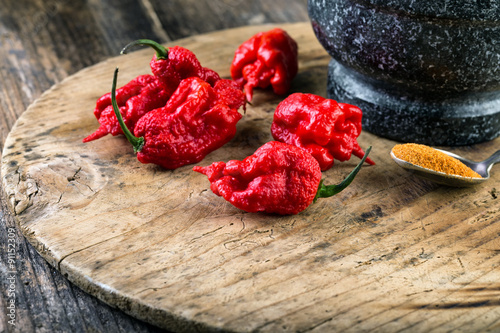 very strongly hot pepper Carolina Reaper Canvas-taulu