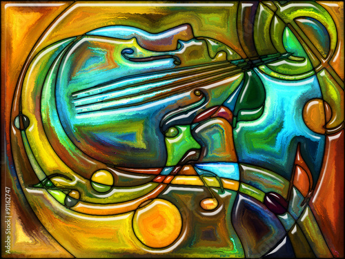 Obraz w ramie Colors of Music