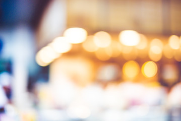 Aufkleber - Blur background,Restaurant counter bokeh light