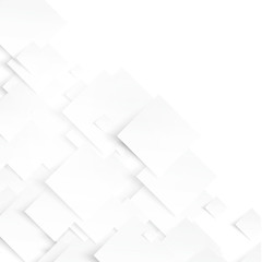 Wall Mural - vector white squares. abstract background