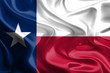 Waving Fabric Flag of Texas, USA