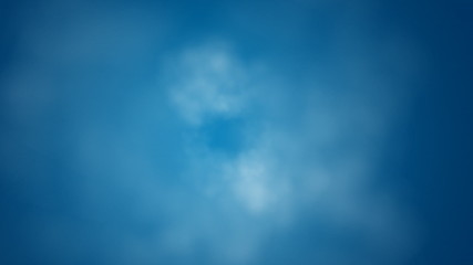 forward flowing fog with a blue background