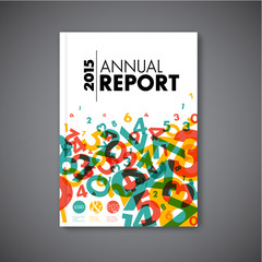 Wall Mural - Modern Vector abstract annual report design template