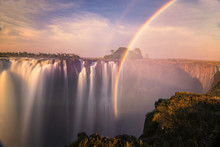 A Sunset At The Victoria Falls