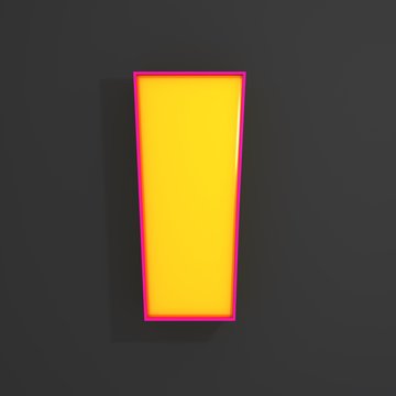 Letter I 3d illustration 