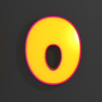 Letter O 3d illustration 