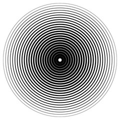 Poster - abstract circle element. concentric circles, ripple effect. vect