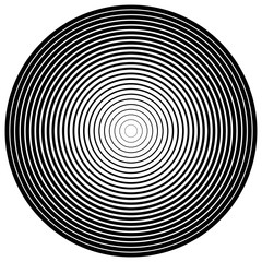 Poster - abstract circle element. concentric circles, ripple effect. vect