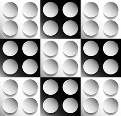 Poster - Abstract seamless geometric pattern, background. Repeatable vect