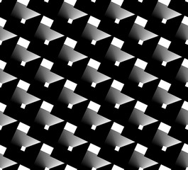 Leinwandbilder - Square pattern series. Seamlessly repeatable vector illustration
