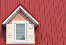 Dormer Window On Red Roof