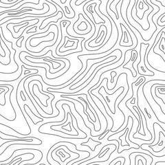  Topographic Map Seamless Pattern. Background