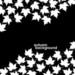 Wall Mural - autumn background of maple leaves. colorful vector image. eps 10