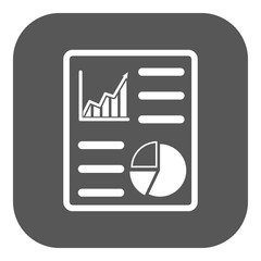 Poster - The business report icon. Audit and analysis, document, plan symbol. Flat