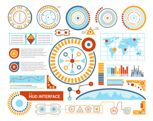 Sticker - Hud Interface Flat Illustration