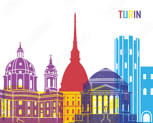 Photo  Turin skyline pop