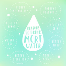 Reasons To Drink More Water. 