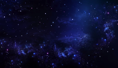 Wall Mural - starry night sky deep outer space