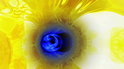 Sticker - Vortex 008: A vortex tunnel of streaming abstract fluid (Loop).
