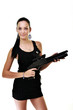 © muro - Sexy female security guard.