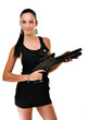 © muro - Sexy female security guard.