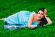 © davit85 - Beautiful pregnant woman relaxing outside in the park
